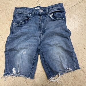 Zara Light Blue Denim Shorts